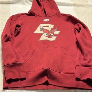 Boston College New Balance Red Hoodie with Logo size s